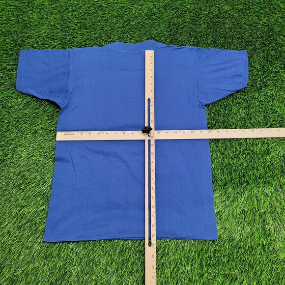 Vintage 1981 PTH Funny Lazy Shirt S/M 18x23 Blue - Picture 5 of 11